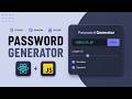 How to Build a Password Generator in React JS | React Hooks Project for Beginners