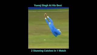YUVRAJ SINGH 🇮🇳 2 STUNNING Catches in 1 Match | Is He SUPERMAN? #fielding #catches #yuvrajsingh
