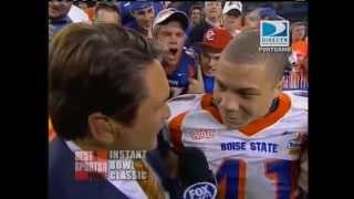 Last play of 2007 Fiesta Bowl  #7 Oklahoma (11-2) vs #9 Boise State (12-0)