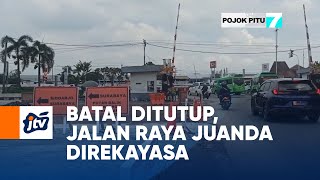 Batal Ditutup, Jalan Raya Juanda Direkayasa