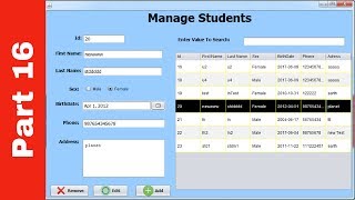 JAVA - Student Information System Project In Java Using NetBeans With Source Code | Part 16