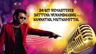 Sattena Nenaindhadhu | Kannathil Muthamittal | 24 Bit Remastered
