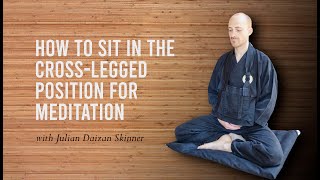 How to sit in the cross-legged position for meditation