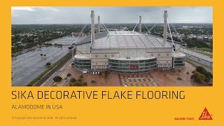 Sika Decorative Flake Flooring: Alamodome in USA