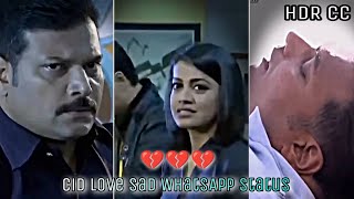 Cid daya shreya sad 😢 Love story HDR cc WhatsApp status video alight motion editing By TR soon....