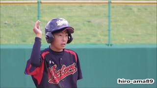 《中学硬式》　広島中央ボーイズ 対 安芸高田ボーイズ　【２回裏】　20190608　【安芸高田ボーイズ杯】