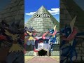 Ash Greninja Vs Ash's mega lucario power battle(which is the best)quick comparison #shorts  #pokemon