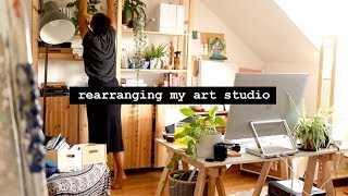 Rearranging the Studio · I Spent 4 Days Redecorating and Reorganising My Art Room