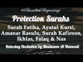 PROTECTION SURAHS | SURAH FATIHA, AYATUL KURSI, LAST 2 AYAHS BAQARAH & 4 QULS | MORNING & EVENING