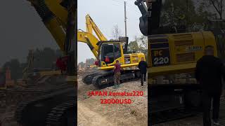 Japanese Komatsu PC220 second-hand excavator priced at $23000