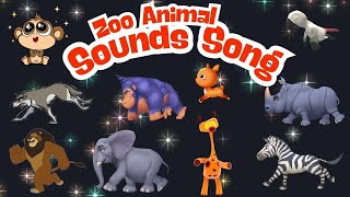 Zoo Animal Sounds Song 131 | Nursery Rhymes Animal Sounds | Kids TV Education