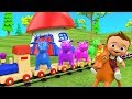 Baby Learn Colors & Animals Names for Children with Wooden Animals Toys Train Transport 3D Kids Edu