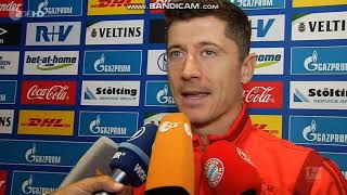 ROBERT LEWANDOWSKI INTERVIEW BAYERN MÜNCHEN AFTER SCHALKE MATCH