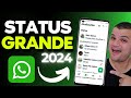 Como postar vídeo grande no status do whatsapp em 2024