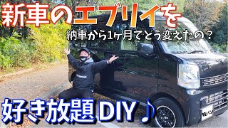 新車のエブリイを1ヶ月で好き放題DIYカスタム★愛車紹介 DA17V PCリミテッド