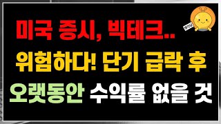 현재 미국증시, 빅테크 모두 위험한 수준? 단기 급락 후 오랫동안 수익률 없을 거라고 하는데 왜? 📈 | 상승해도 좋고, 하락해도 좋은 적립식 장기투자의 장점 👍