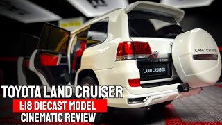 Realistic Toyota Land Cruiser LC200 1:18 Diecast SUV Model | Cinematic Video
