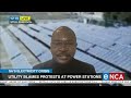 Eskom blames protests at power stations