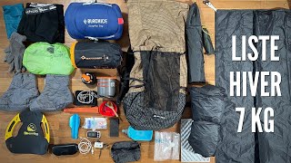 Winter Camping: My Gear List (7 kg / 2.2 lbs)