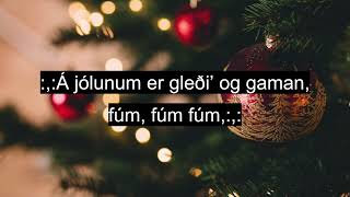 Á jólunum er gleði' og gaman - Karókí (uppkast)