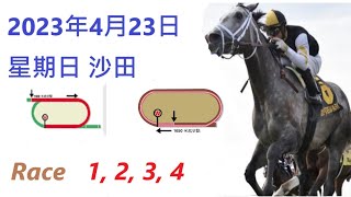 🏆「賽馬貼士」🐴2023年 4 月 23 日💰 星期日  😁 沙田 香港賽馬貼士💪 HONG KONG HORSE RACING TIPS🏆 RACE  1  2  3  4   😁