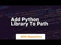 add python library to path