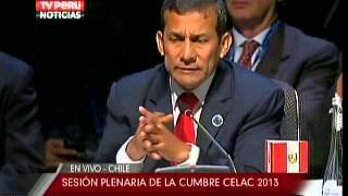 Presidente Ollanta Humala Tasso participa en Sesión Plenaria de la Cumbre CELAC 2013.