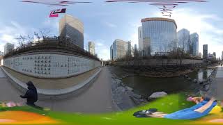 VR영상촬영제작-청계천 VR워킹 30분 풀버전(4K)[Realx Walking VR-릴렉스 워킹VR] - VR구축{VR일체형세트 + VR콘텐츠포함 + 워킹시뮬레이터}