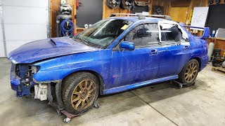 I Bought a FLOODED TOTALED Subaru WRX STI from a Salvage Auction & I'm going to