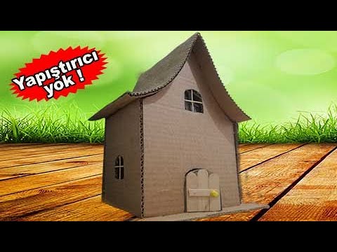 KARTONDAN KOLAY EV YAPIMI | MAKET EV NASIL YAPILIR | DIY - YouTube