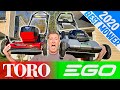 NEW EGO VS TORO Battery Lawn Mower | BEST REVIEW 2020 😃😡