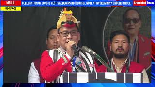 Celebration of Longte Festival begins on colorful note at Nyokum Niya Ground Nirjuli