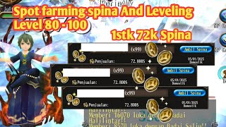 Toram Farm Spina And Leveling For newbie level 80 - 100 easy drop 1stk72.000 spina by Jacky Gamming