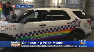 Chicago Police Decorate Patrol Car With Pride Colors