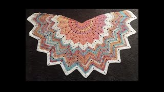 Chevron Shawl 💜 Tutorial (right handed)