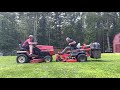 mower battle ariens ikon xd 52 zero turn vs simplicity sunstar gth20 garden tractor