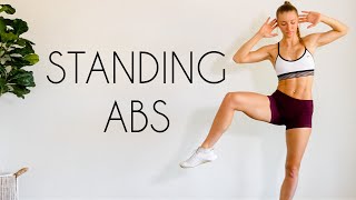 10 min STANDING ABS Workout (No Equipment)