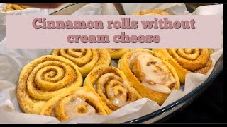 Easy cinnamon rolls recipe without cream cheese by Aimen’s khoka.