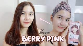 Easy to change hair color bubbles Liese pink berry  damaged hair bleach and no sponsors!