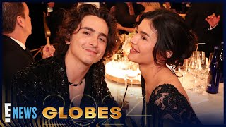 Did Kylie Jenner Say I LOVE YOU to Timothée Chalamet? Watch the Moment! | 2024 Golden Globes