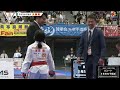 【決勝！】「第24回全日本少年少女空手道選手権大会」3年生女子組手 決勝戦！ 東房葵 vs 佐藤朔季