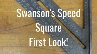 Swanson Speed Square First Look | DIY Amateur Learning Basic Carpentry