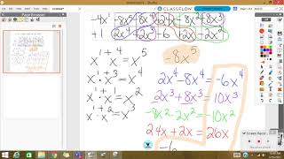 Multiplying Polynomials - Delta Math Box Method Level 3