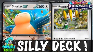 SNORLAX ex : OHKO Anything! This Coin-Flipping Deck is Silly ! PTCGL Gameplay (PRISMATIC EVOLUTIONS)