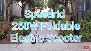 Speedrid V1 Folding Electric Scooter - 250W Motor, Up to 18mph/11miles, 6\