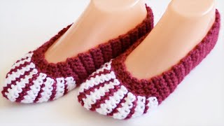 One Hour Crochet Slipper Socks Tutorial - Winter Crochet