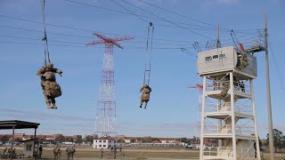 Basic Airborne Course - Fort Moore, GA - Mock Tower Mass Exit