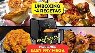 🔥ASÍ es la Moulinex Easy Fry Mega 7,5L y vas a FLIPAR 😱 | Unboxing + 4 Recetas de FREIDORA de AIRE