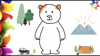 How to paint a teddy bear in the desired color top video for children