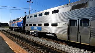 METX 407 leads a Metra outbound train through New Lenox IL